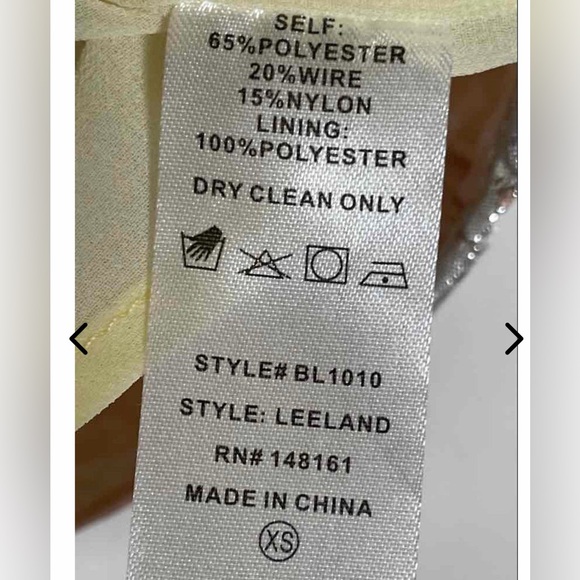 Buddy Love Metallic Floral Puff Sleeve Top XS NWT | Bachelorette Spring Party - Picture 5 of 5